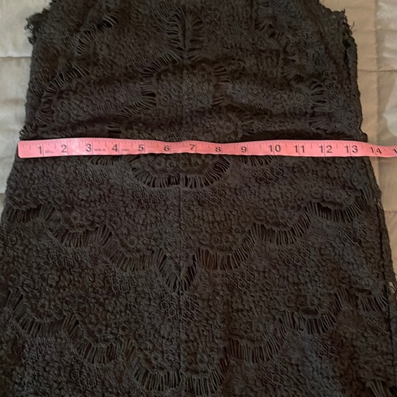 Free people Shes got it Black Lace High neck, Racer Back Bobycon dress. Sz Small - Picture 6 of 12